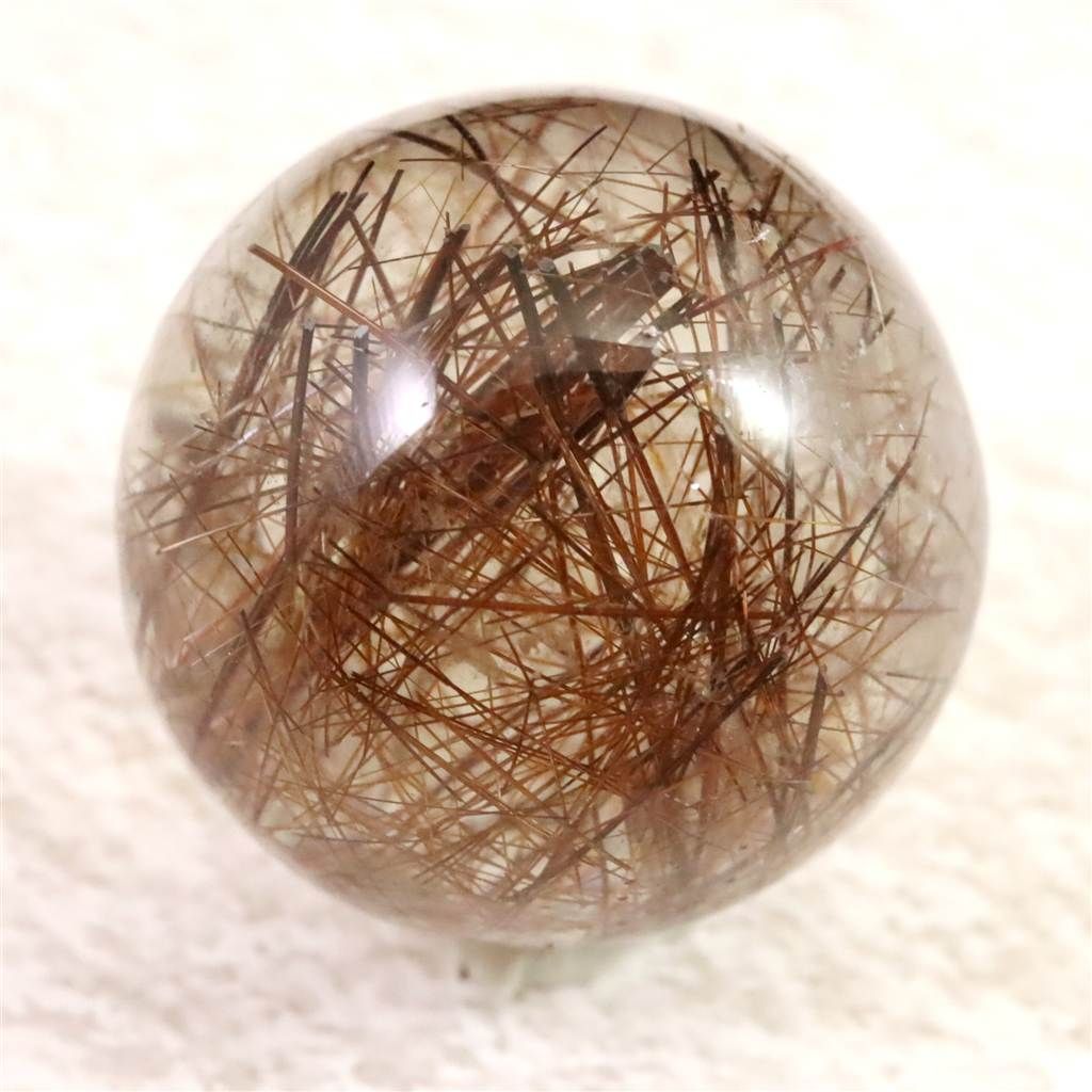 レッドブロンズルチルクォーツ 25mmスフィア 22.1g 【榎本通商86722