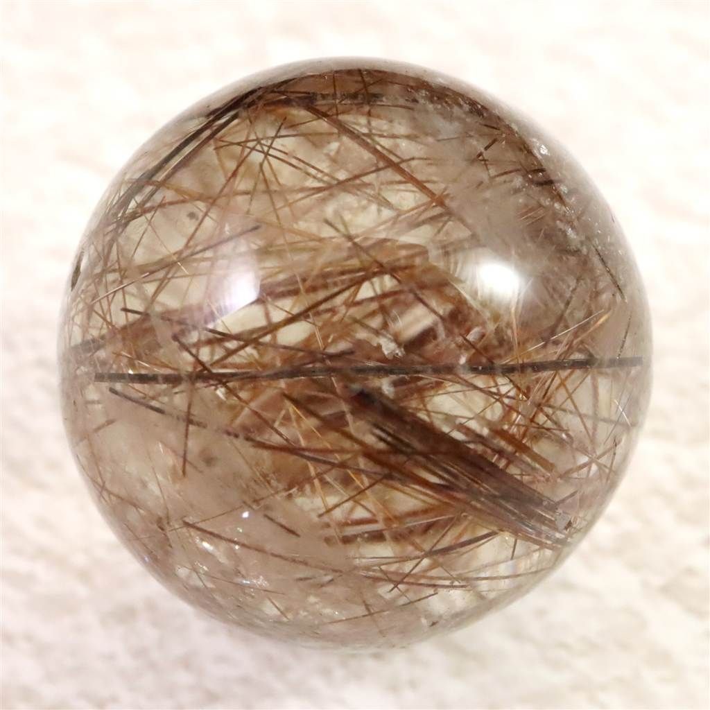 レッドブロンズルチルクォーツ 25mmスフィア 22.1g 【榎本通商86722