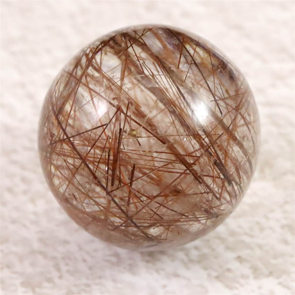 レッドブロンズルチルクォーツ 24mmスフィア 20.0g 【榎本通商97223