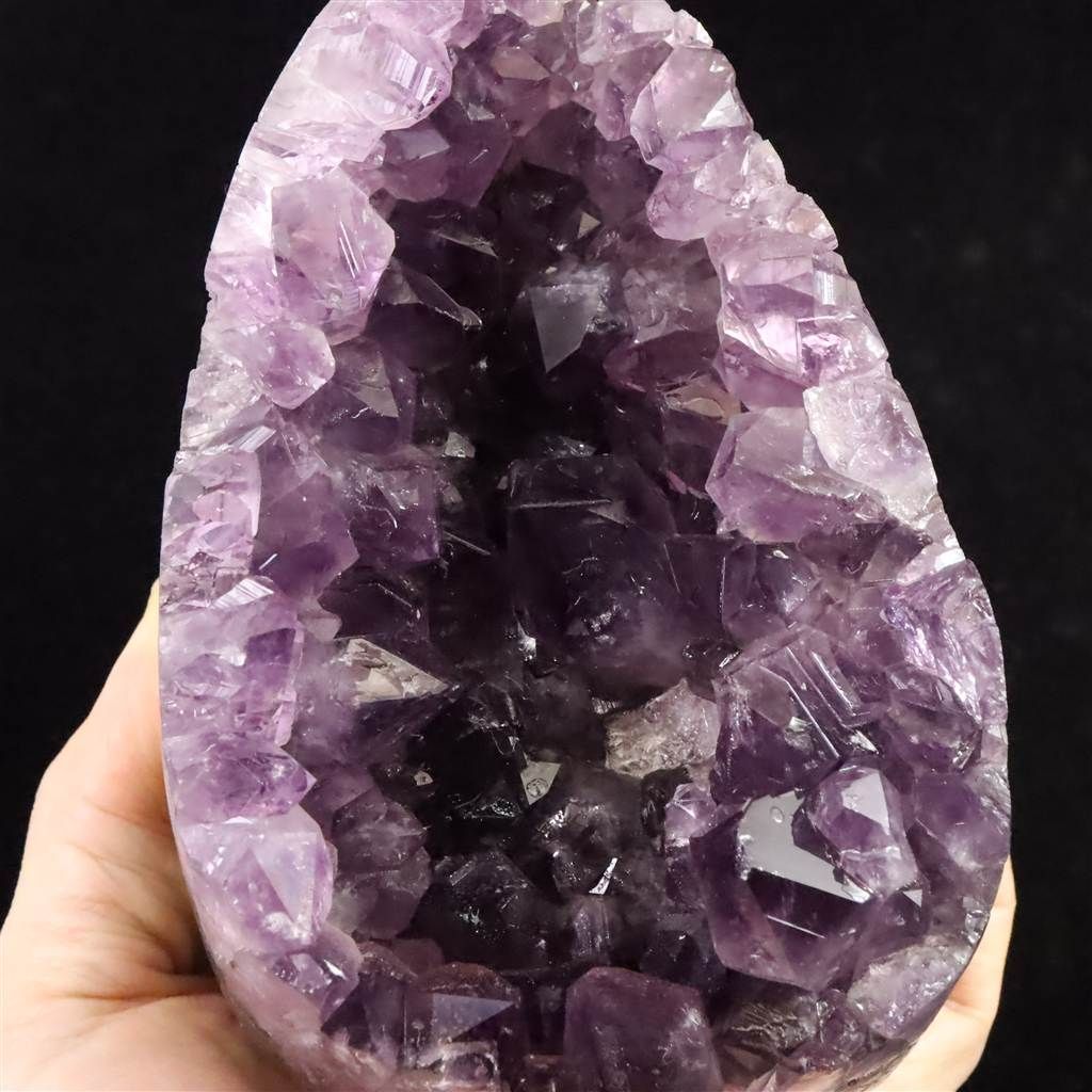 ウルグアイ産 アメジストドーム 83x92x125mm クラスター 原石 台付 1.1