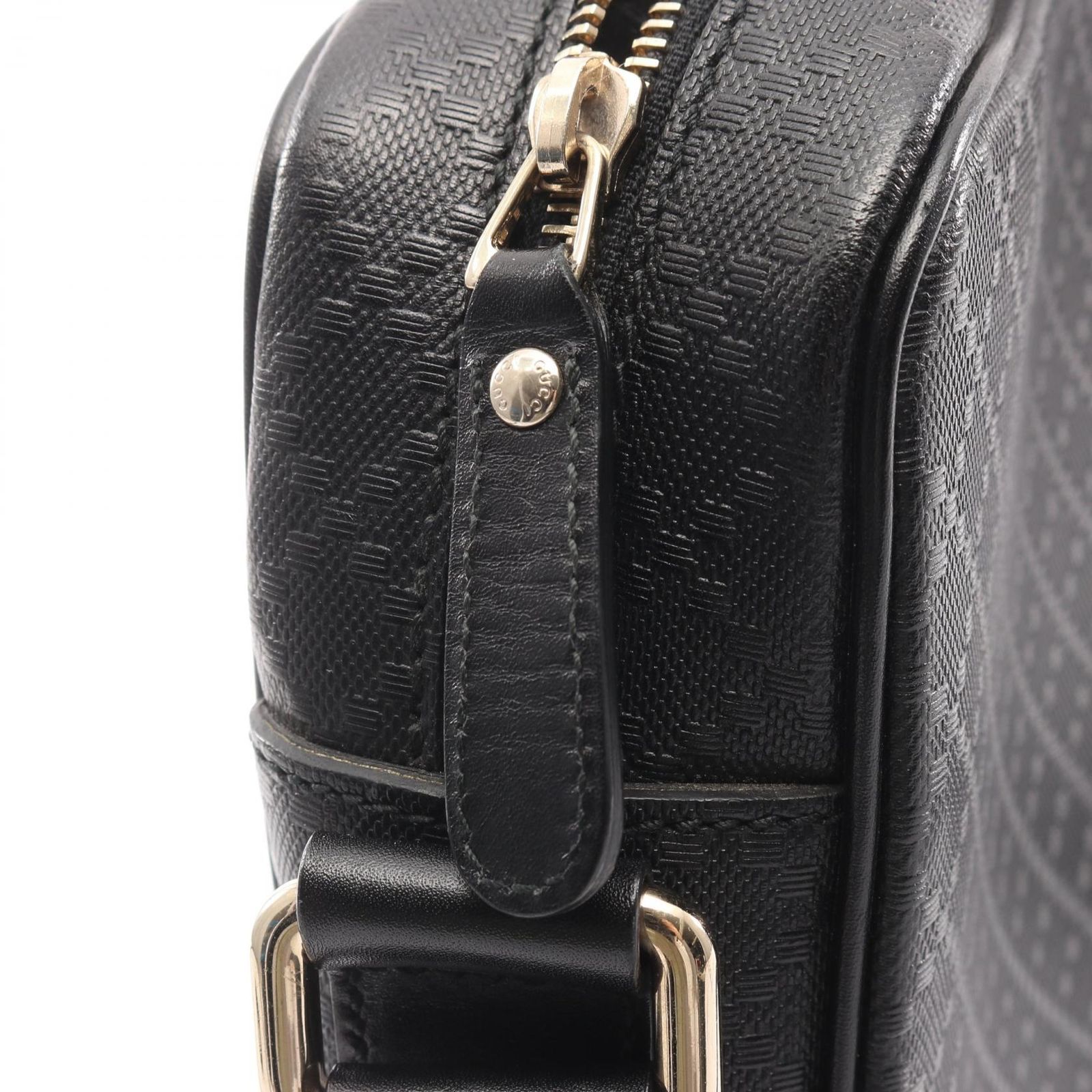 グッチ GUCCI ショルダーバッグ ディアマンテ 201448 ブラック PVC 