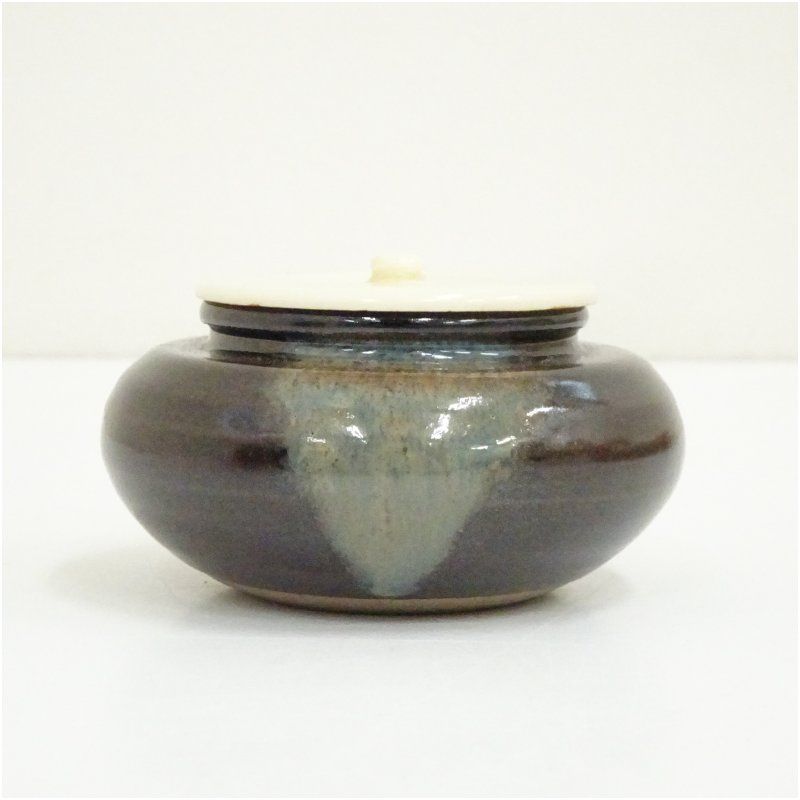 京焼 万代草山造 大海茶入（仕覆付） 茶入れ 茶道 茶道具 おしゃれ