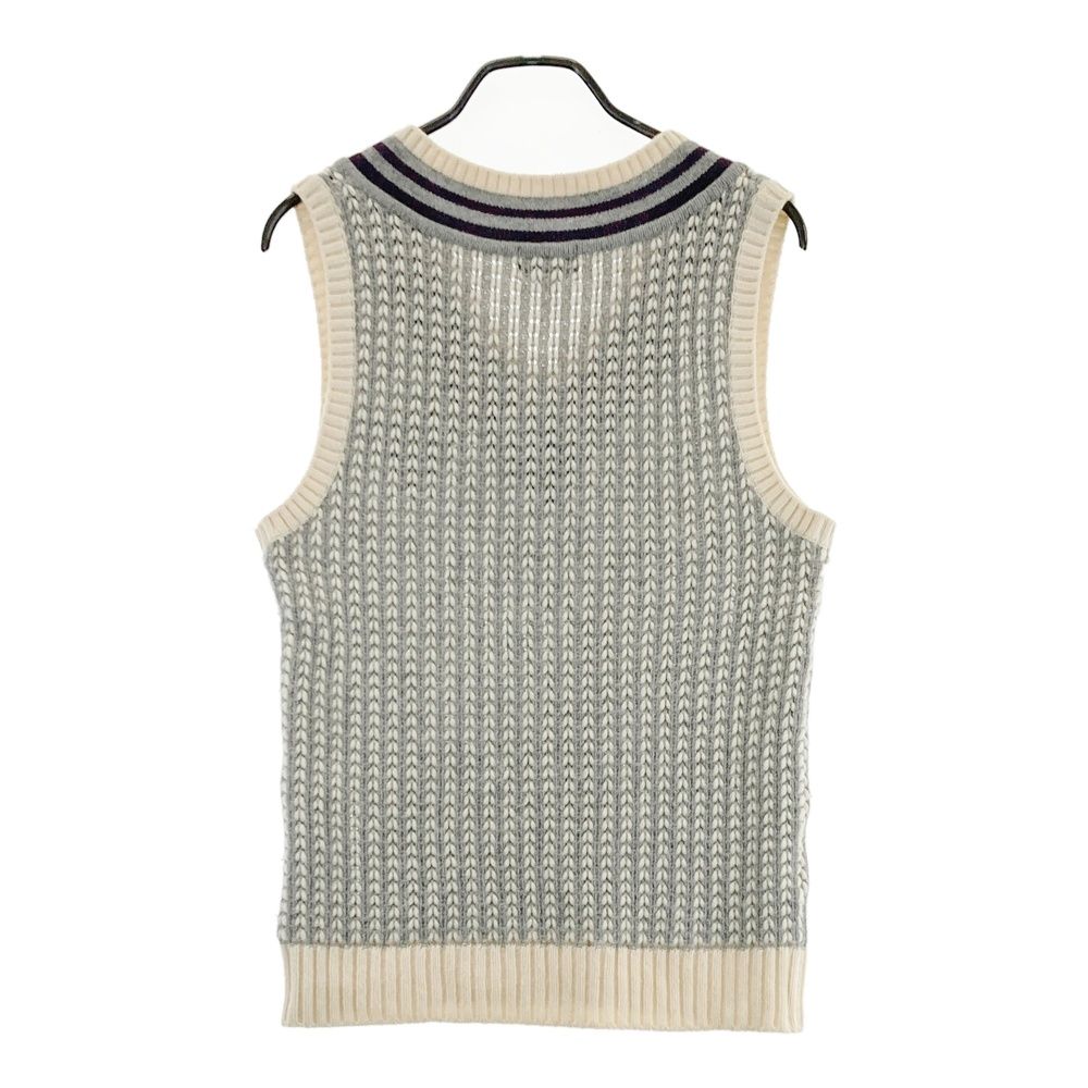 サイズ：4 PEARLY GATES パーリーゲイツ ニットベスト グレー系