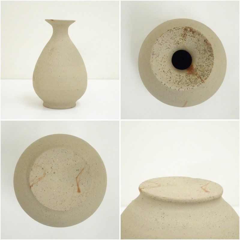 兼田志女子 備前焼 壷 共箱 壺 花器 フラワーベース 花瓶 華道具 置物 兼田志女子 備前焼 壷 共箱 壺 花器 フラワーベース 花瓶 華道具 置物