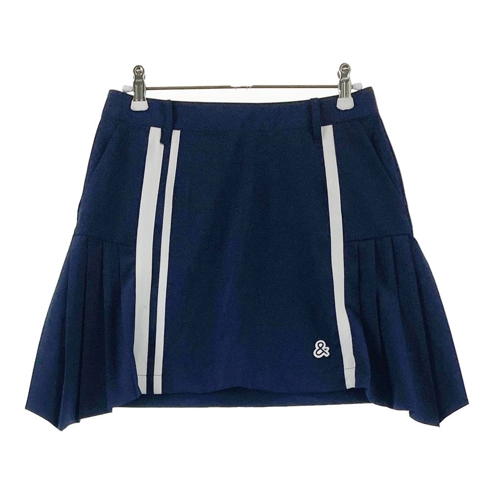 サイズ：S AND PER SE アンパスィ プリーツ切替 ストレッチスカート