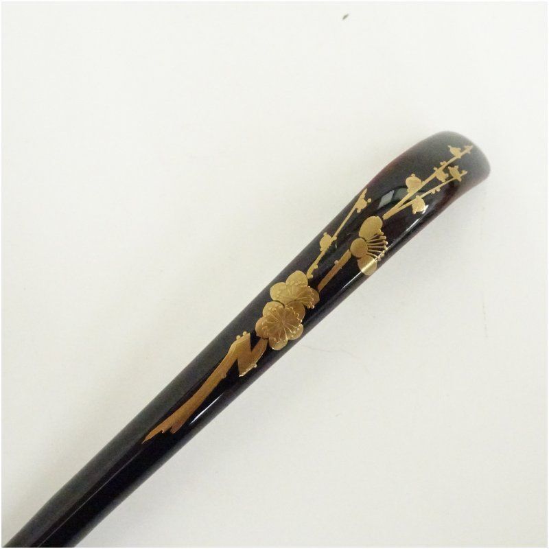 輪島塗 梅蒔絵竹茶杓（共箱） 茶道 茶道具 おしゃれ 抹茶 茶しゃく