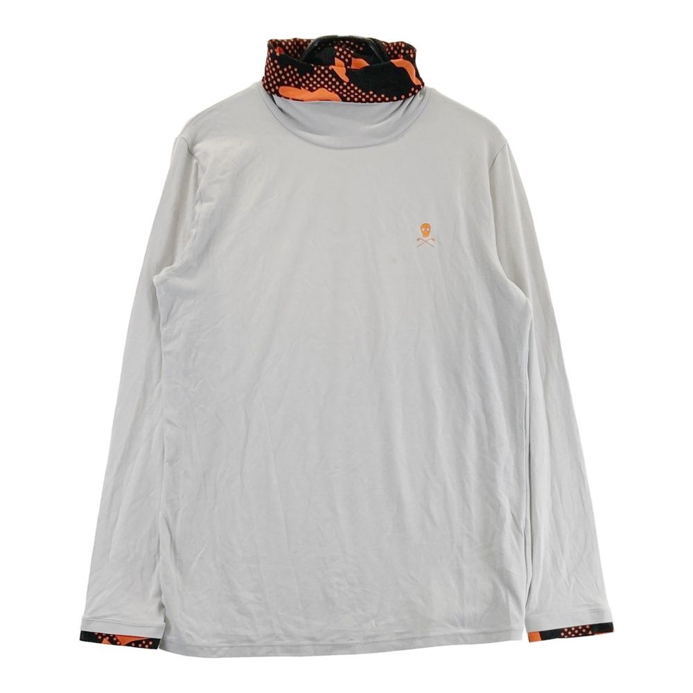 サイズ：50 MARK&LONA マークアンドロナ MLM-1C-AU05 起毛 タートルネック 長袖Tシャツ  グレー系 [240101605982] ゴルフウェア メンズ ストスト サイズ：50 MARK&LONA マークアンドロナ MLM-1C-AU05 起毛
