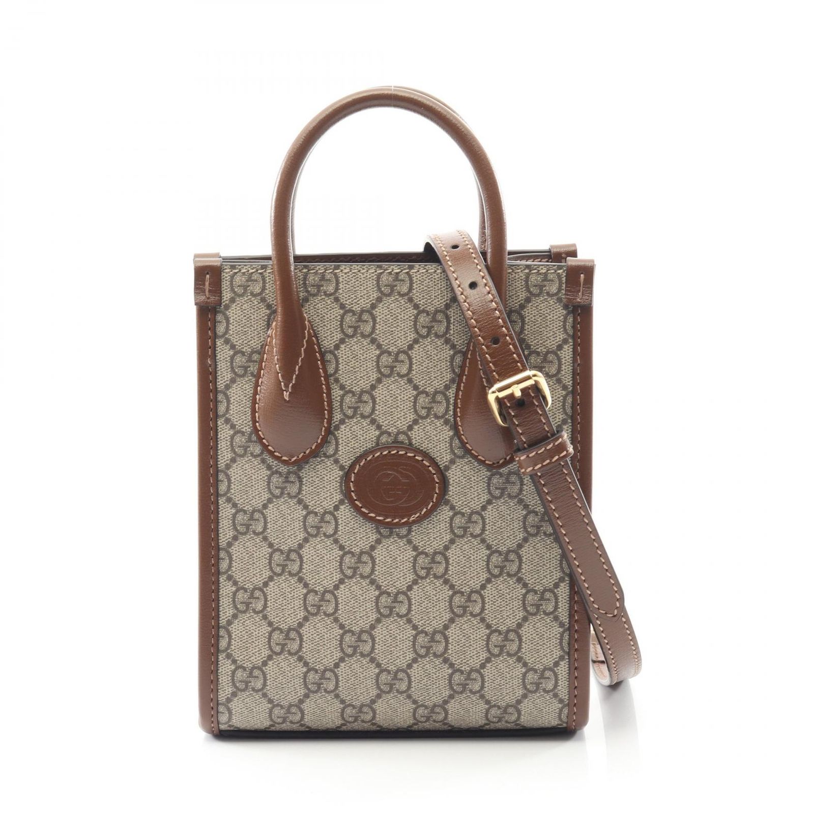 グッチ GUCCI ハンドバッグ インターロッキングG ミニトートバッグ 