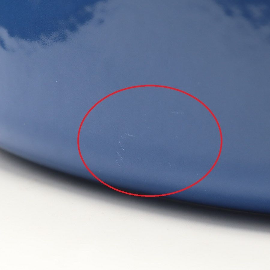 ル・クルーゼ ココット・オーバル 23cm ブルー ホーロー 両手鍋 LE