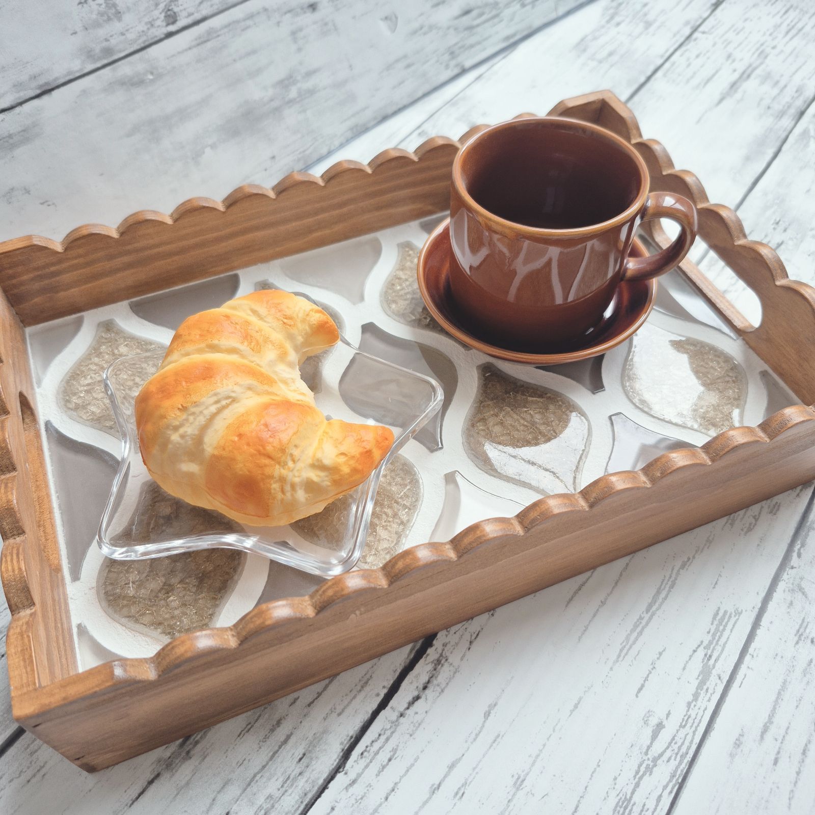 タイルトレー カフェトレー ハンドメイド - メルカリ