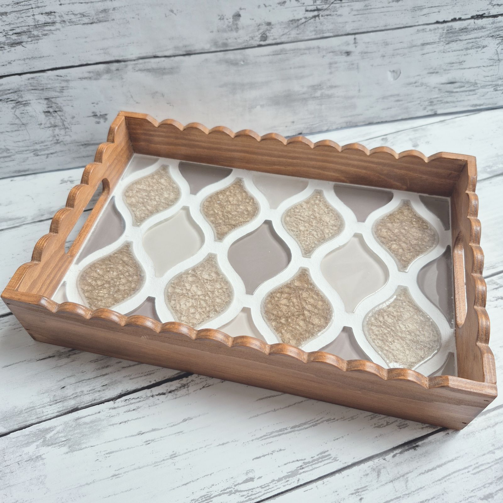 タイルトレー カフェトレー ハンドメイド - メルカリ