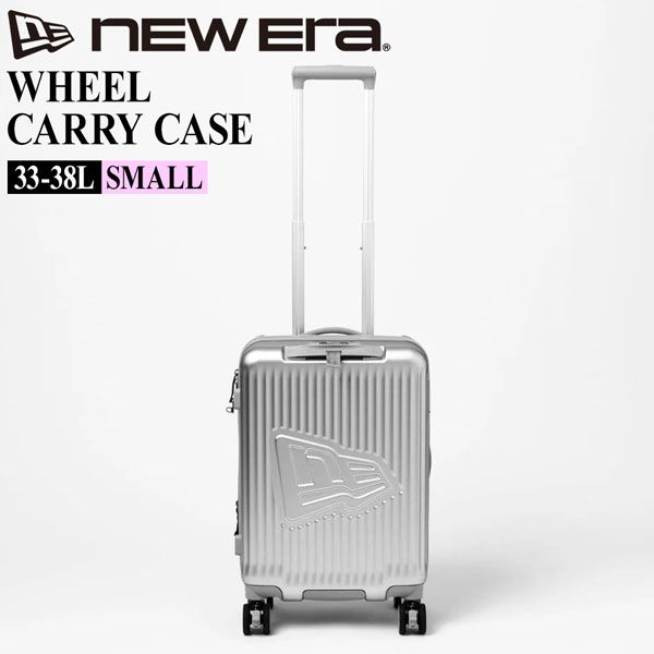 ニューエラ キャリーバッグ ERA ウィール キャリーケース SMALL キャスター トラベル シルバー 約38 L