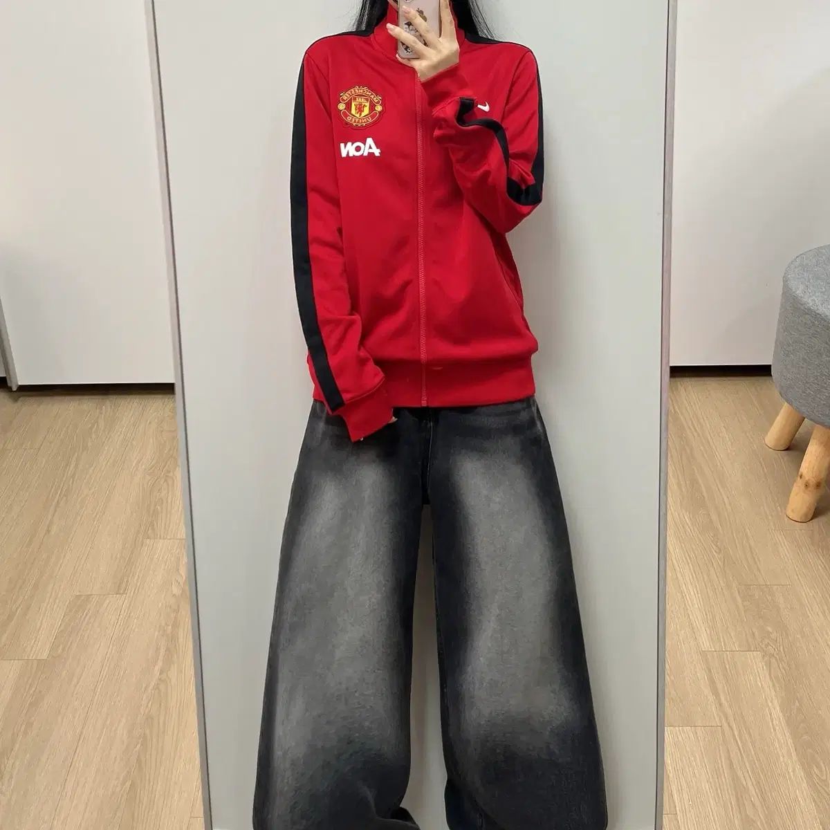 NIKE マンチェスター ユナイテッド AON レッド トラックジャージ