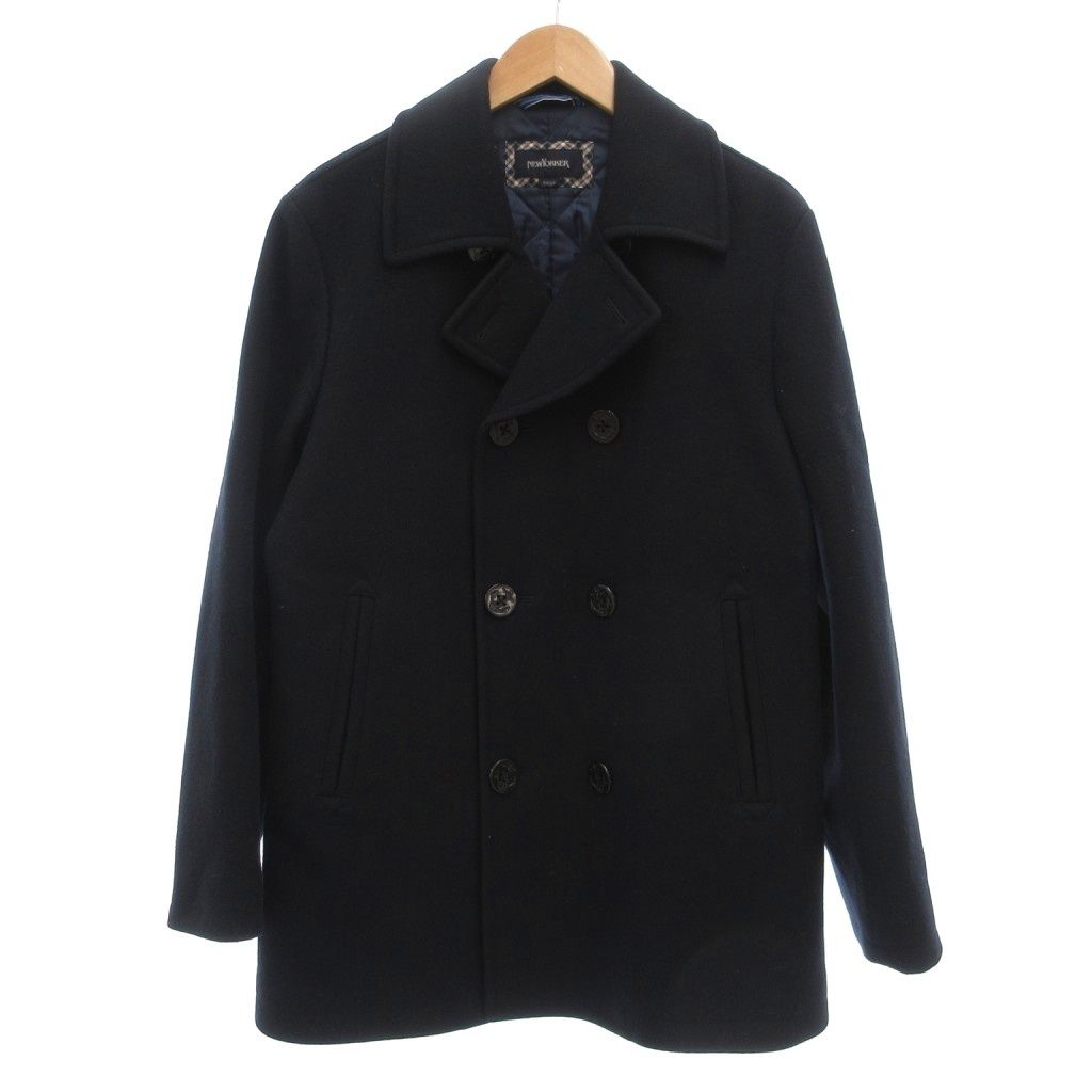 ニューヨーカー 　ピーコート ニューヨーカー NEWYORKER Pコート ピーコート メルトン M 紺 ネイビー