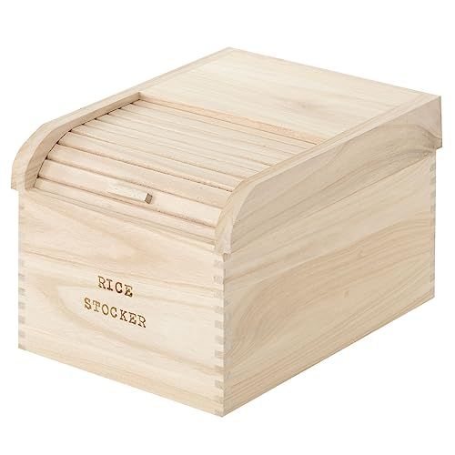 ぼん家具 米びつ 米櫃 10 kg 桐製 米入れ ライスストッカー ライスキーパー おしゃれ Bタイプ