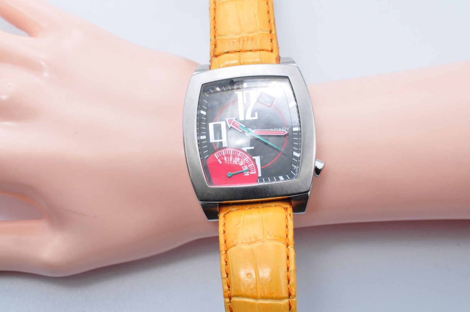 VAGARY ヴァガリー GD00-S055557 Quartz クォーツ Watch 腕時計 飛びアラビア Men's メンズ 新品バッテリー クリーニング済み VAGARY ヴァガリー GD00-S055557 Quartz クォーツ Watch 腕時計 飛びアラビア Men's メンズ 新品バッテリー クリーニング済み