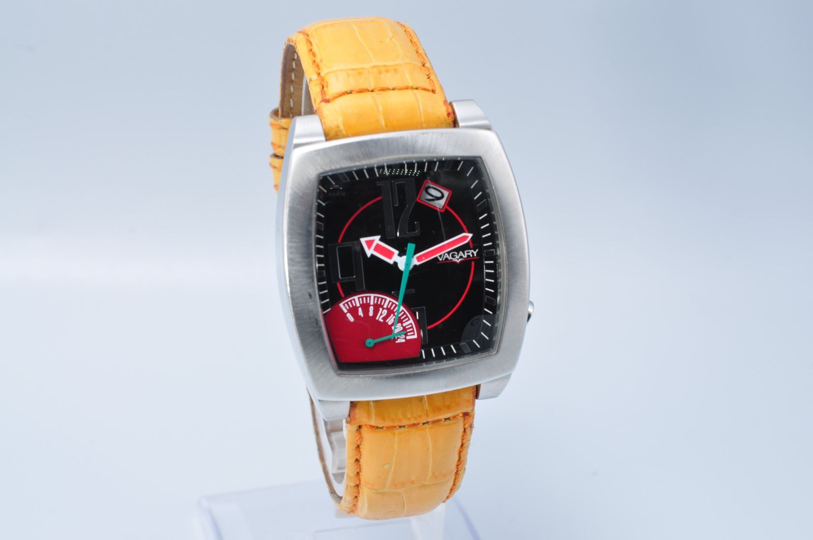 VAGARY ヴァガリー GD00-S055557 Quartz クォーツ Watch 腕時計 飛びアラビア Men's メンズ 新品バッテリー クリーニング済み VAGARY ヴァガリー GD00-S055557 Quartz クォーツ Watch 腕時計 飛びアラビア Men's メンズ 新品バッテリー クリーニング済み