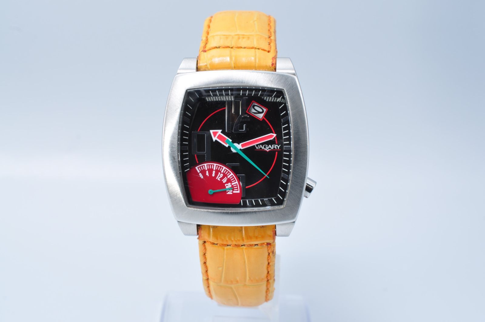VAGARY ヴァガリー GD00-S055557 Quartz クォーツ Watch 腕時計 飛びアラビア Men's メンズ 新品バッテリー クリーニング済み VAGARY ヴァガリー GD00-S055557 Quartz クォーツ Watch 腕時計 飛びアラビア Men's メンズ 新品バッテリー クリーニング済み