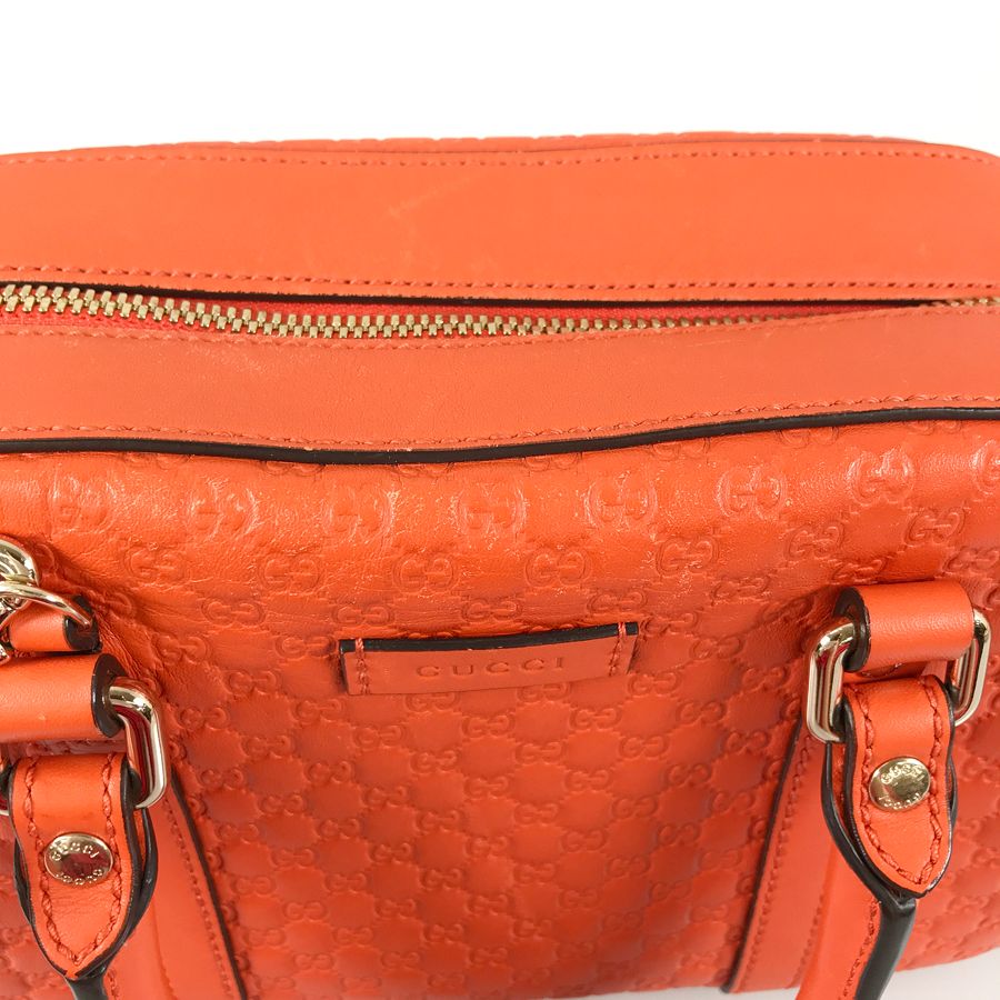 グッチ GUCCI マイクログッチシマ 510289 レザー ハンドバッグ sh  