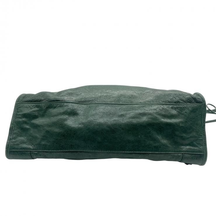 ✨良品✨バレンシアガ ザ・シティ ワンショルダー ハンドバック ダークグリーン BALENCIAGA バレンシアガ ザ ファーストシティ THE CITY 2WAY