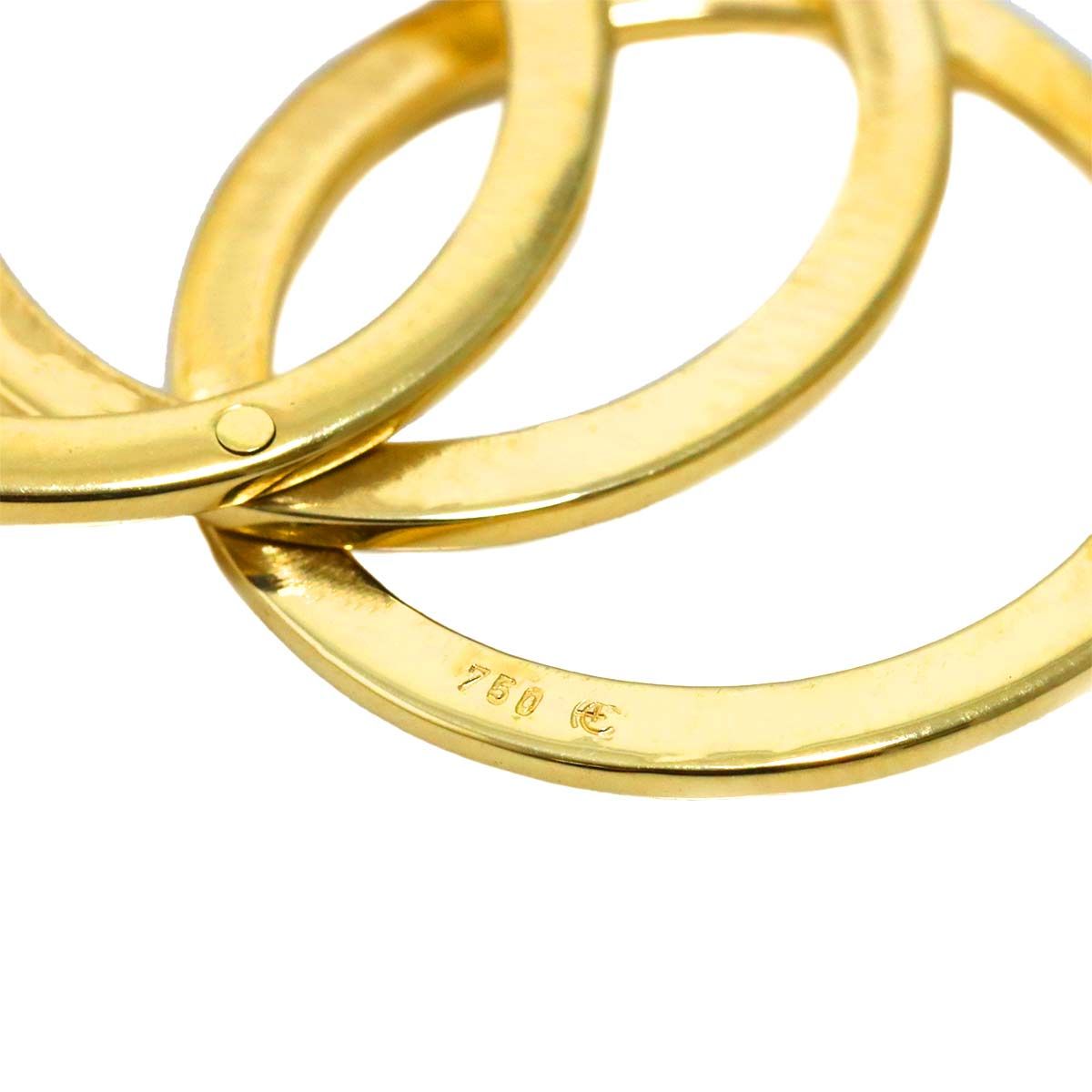 金指輪 リング 13.5号 ダイヤ K18 YG イエローゴールド 750 指輪 Diamond Ring