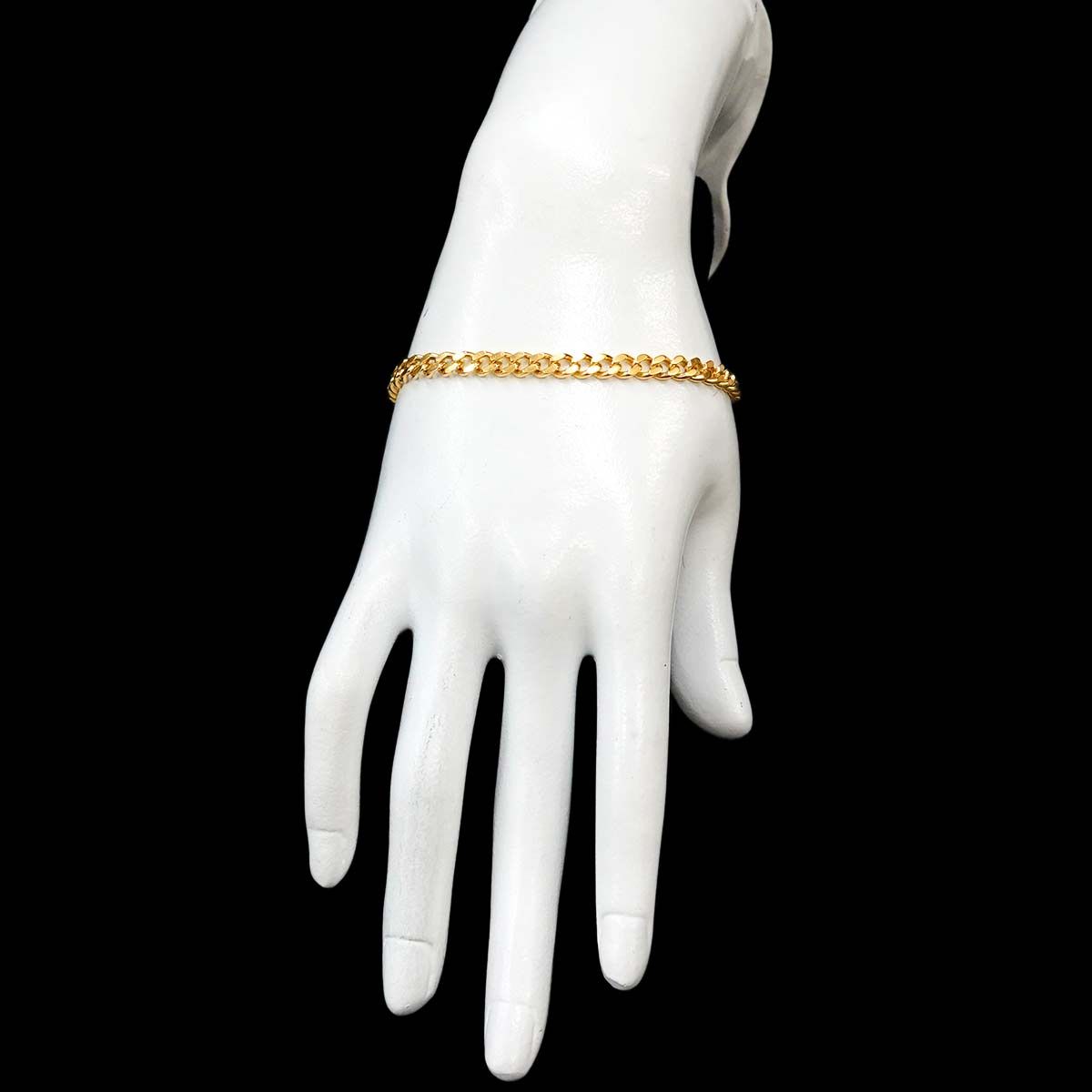 K18 喜平 ブレスレット 17.5cm 2面 14.2g 幅 4.9mm イエローゴールド