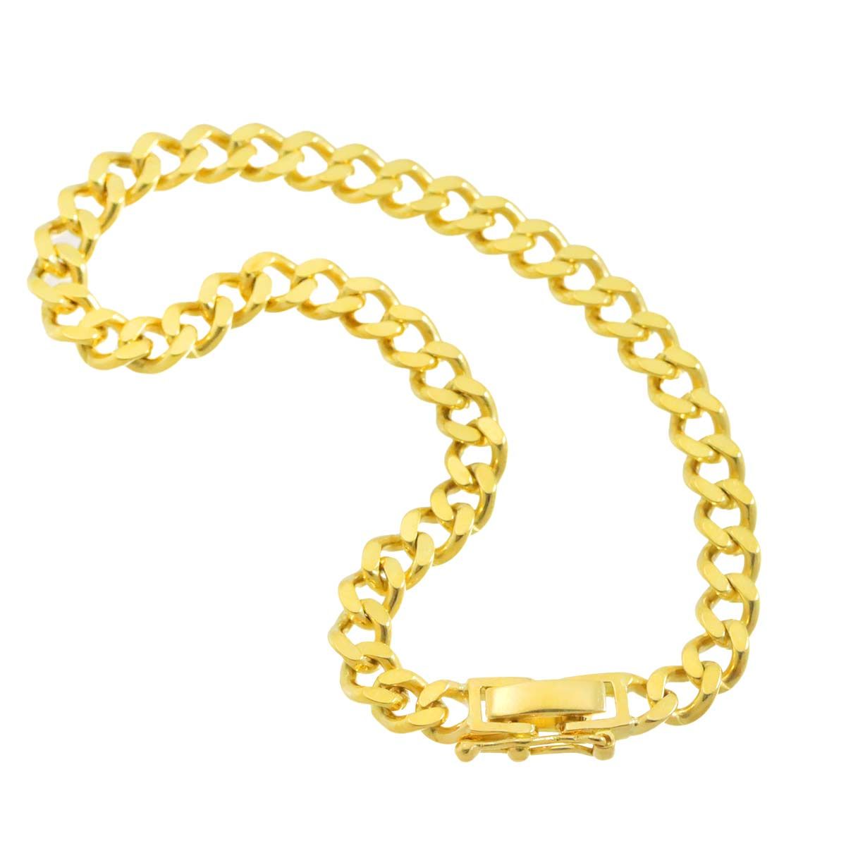 k18 喜平　ブレスレット K18 喜平 ブレスレット 17.5cm 2面 14.2g 幅 4.9mm イエローゴールド