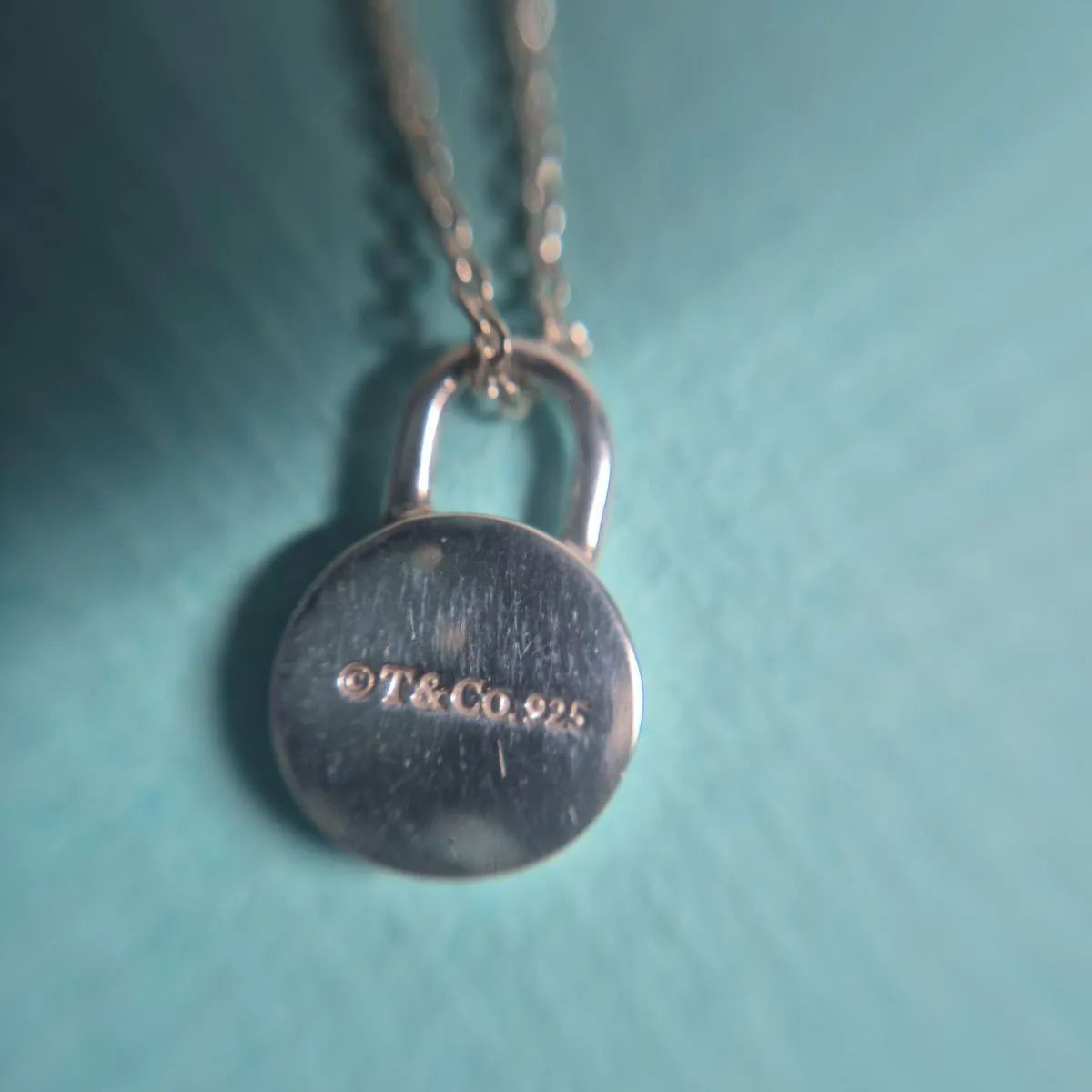 ティファニー 1Pダイヤ ラウンドロック 1837 カデナ シルバー SV925