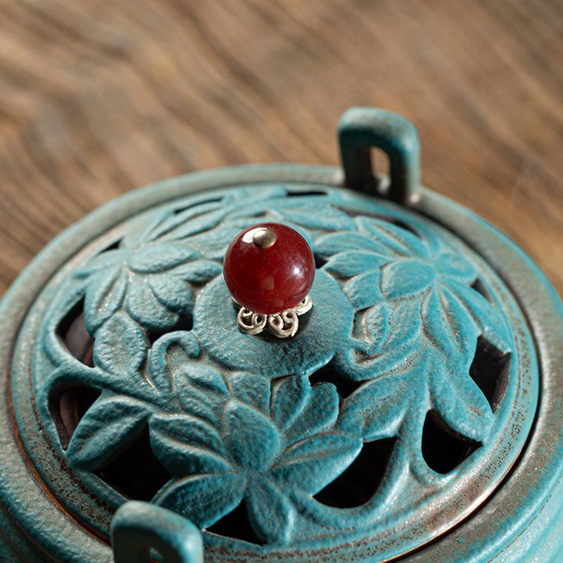 新品未使用】日本式禅意は古陶磁香炉檀香家庭用室内盤香炉沈香室内に仏