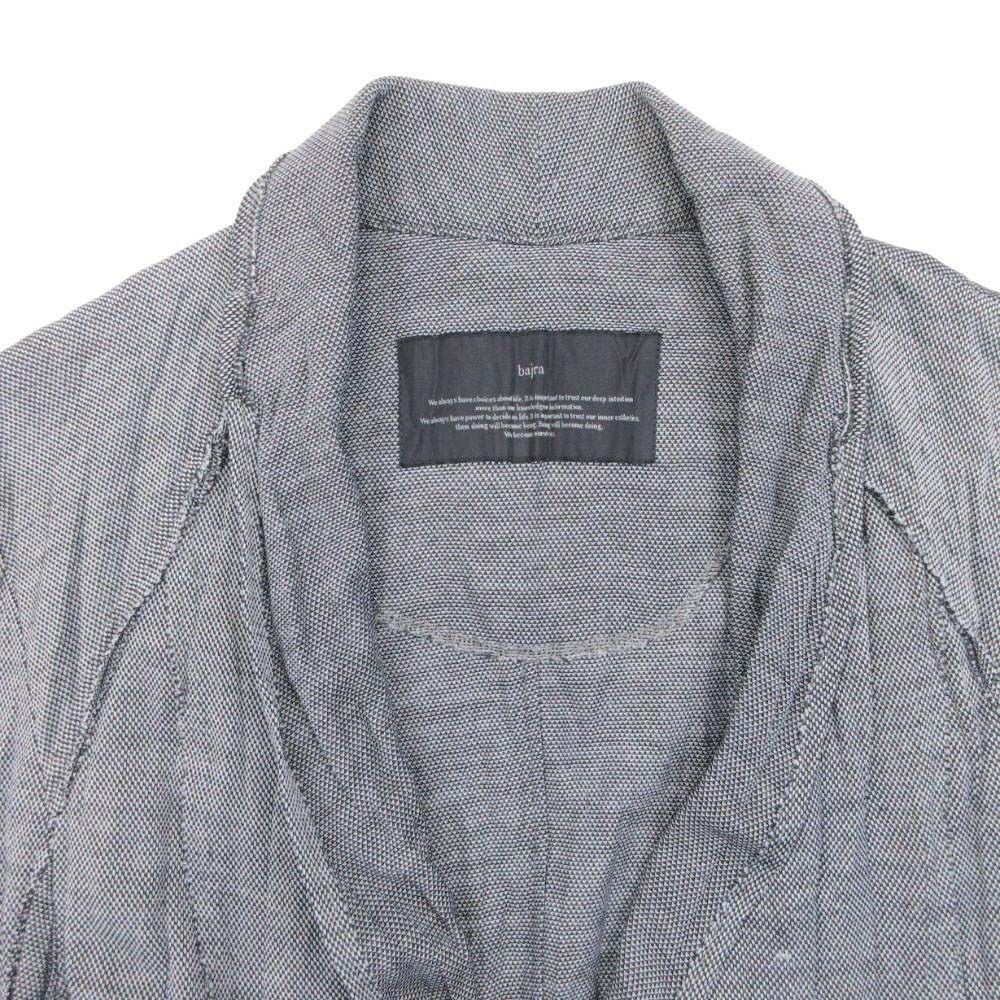新品同様 bajra バジュラ 麻 ラミー ジャケット ブレザー カーディガン