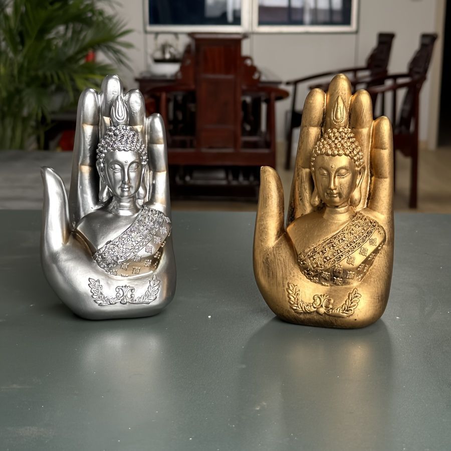 手 像 ハンド オブジェ 仏陀 ブッダ 仏像 彫刻 スピリチュアル 瞑想 禅