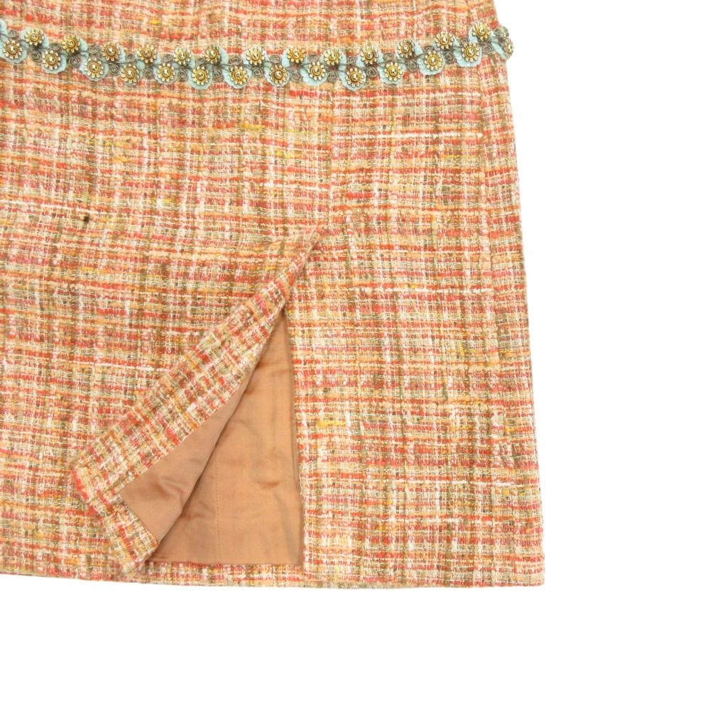 Dolce and Gabbana レディース膝丈スカート ツイード 美品 DOLCE&GABBANA アンドドルチェ&ガッバーナ ツイード ミニ