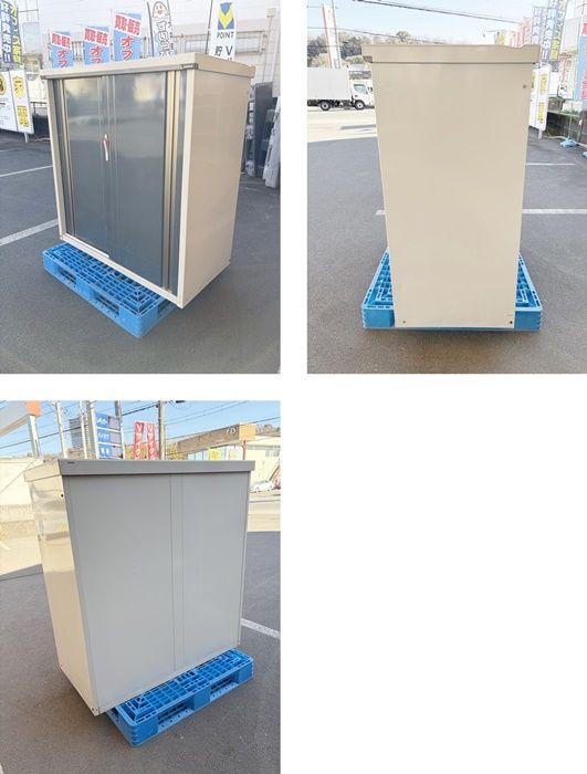 一部地域 タクボ 物置 鍵なし 棚板なし 倉庫 道具入れ 屋外 F-NA-853-0122 A