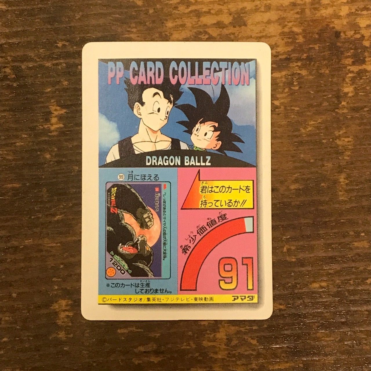 981 超兄弟､悟飯と悟天 ドラゴンボールカードダス PPカード - メルカリ