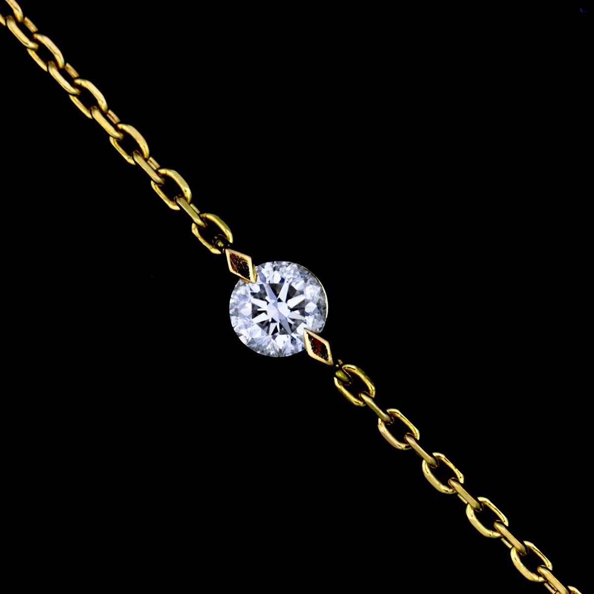 スタージュエリー Star Jewelry ダイヤ 0.15ct ブレスレット 17.5cm 