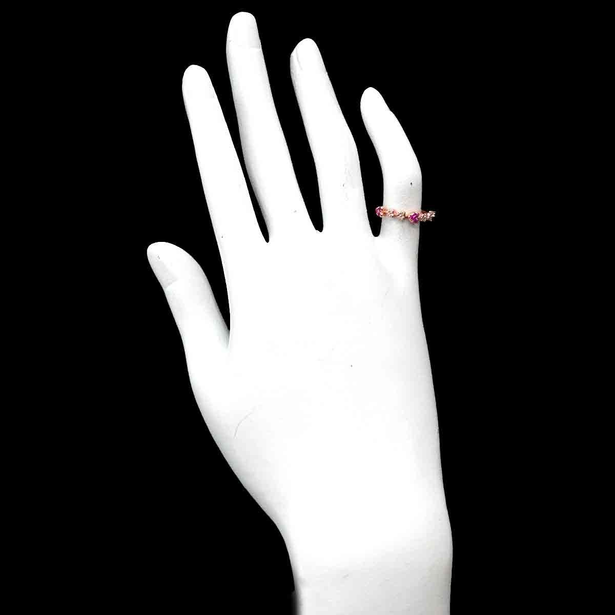 ポンテヴェキオ Ponte Vecchio 7号 リング ルビー 0.12ct ダイヤ 0.05 
