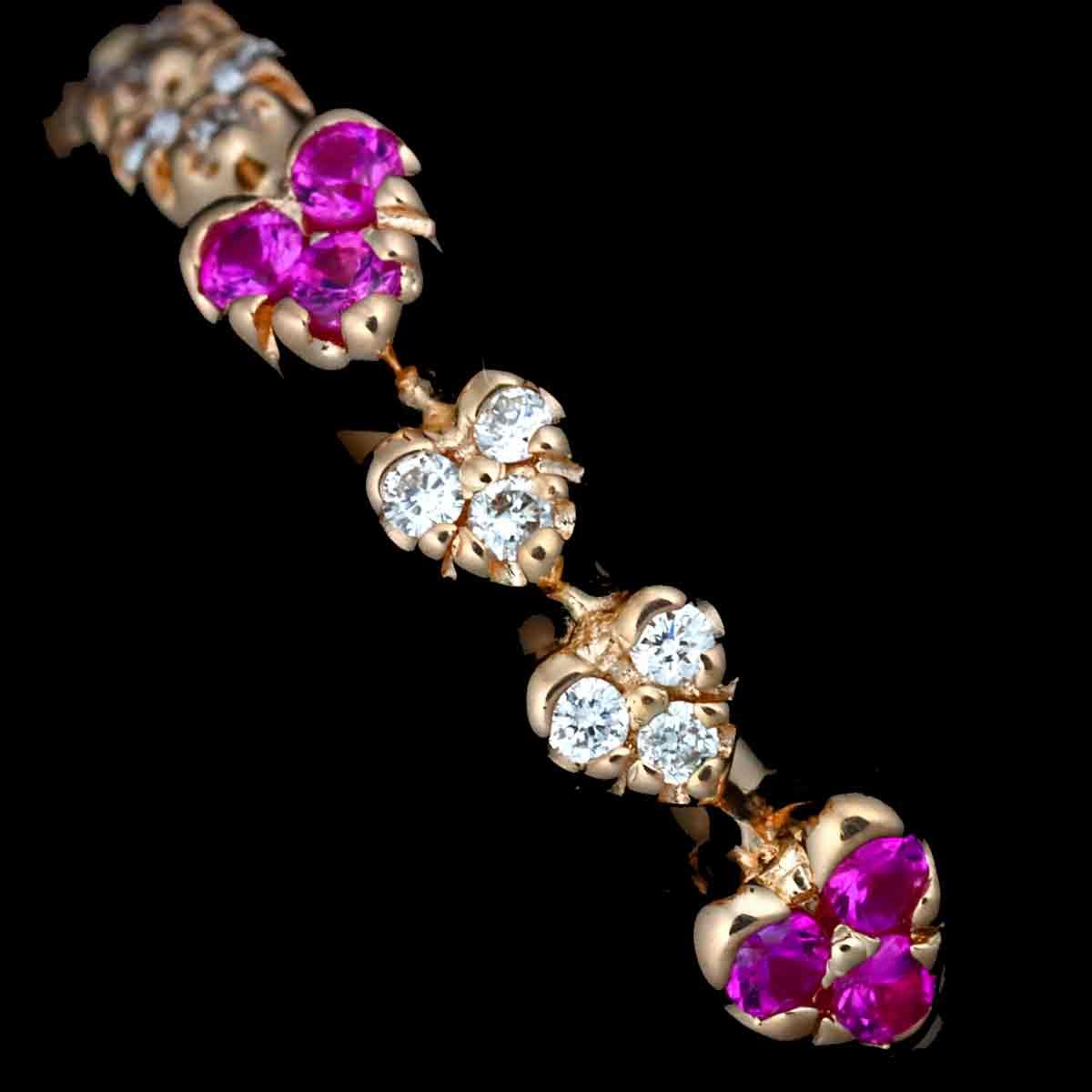 ポンテヴェキオ Ponte Vecchio 7号 リング ルビー 0.12ct ダイヤ 0.05