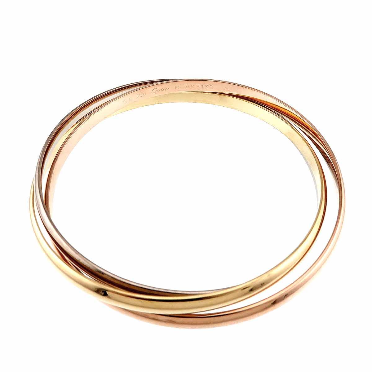 カルティエ Cartier トリニティ ブレスレット 19cm K18 YG WG PG