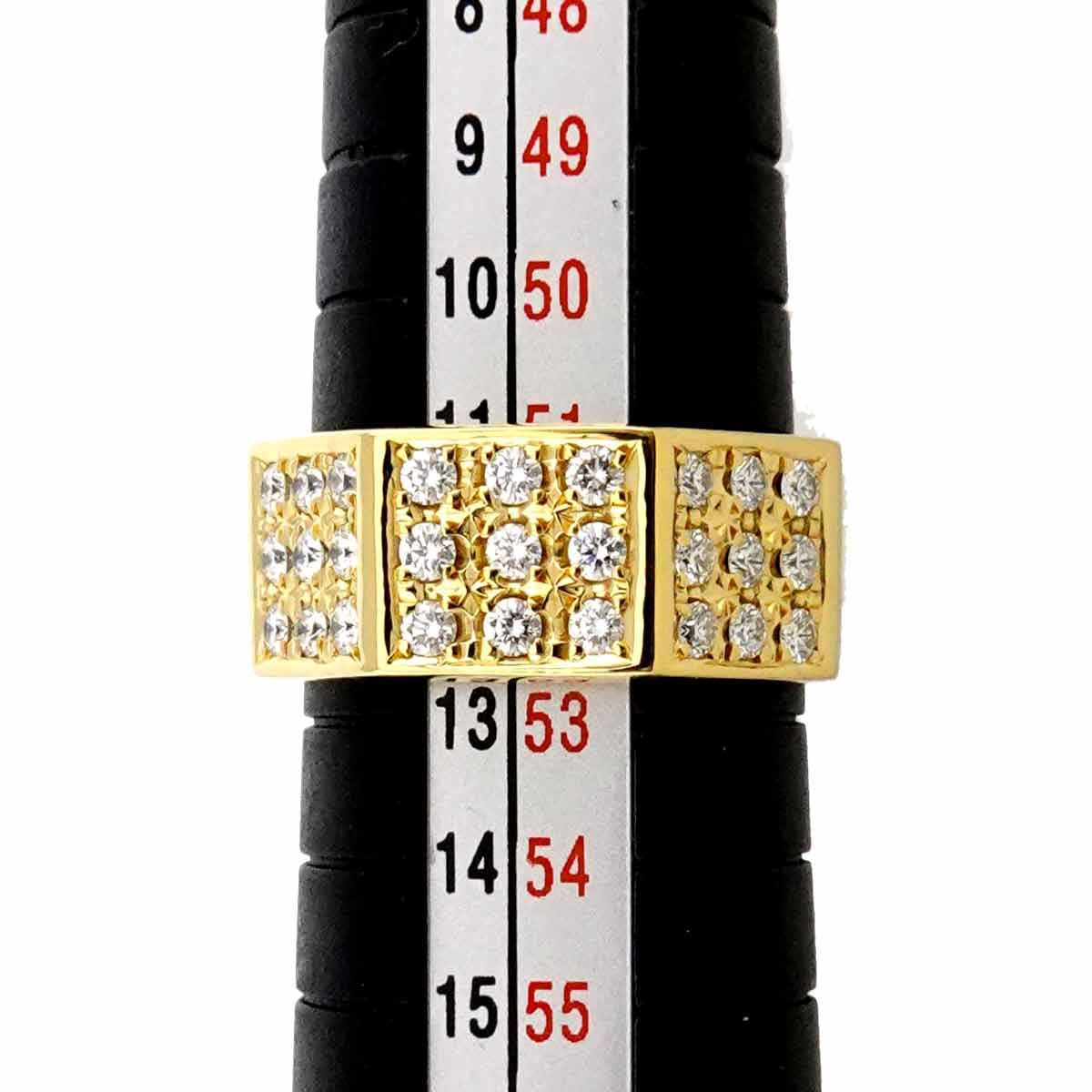 タサキ TASAKI 12号 リング ダイヤ 0.52ct K18 YG イエローゴールド