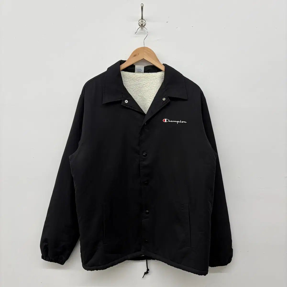 チャンピオン ブラック ボア裏地 コーチジャケット XL - メルカリ