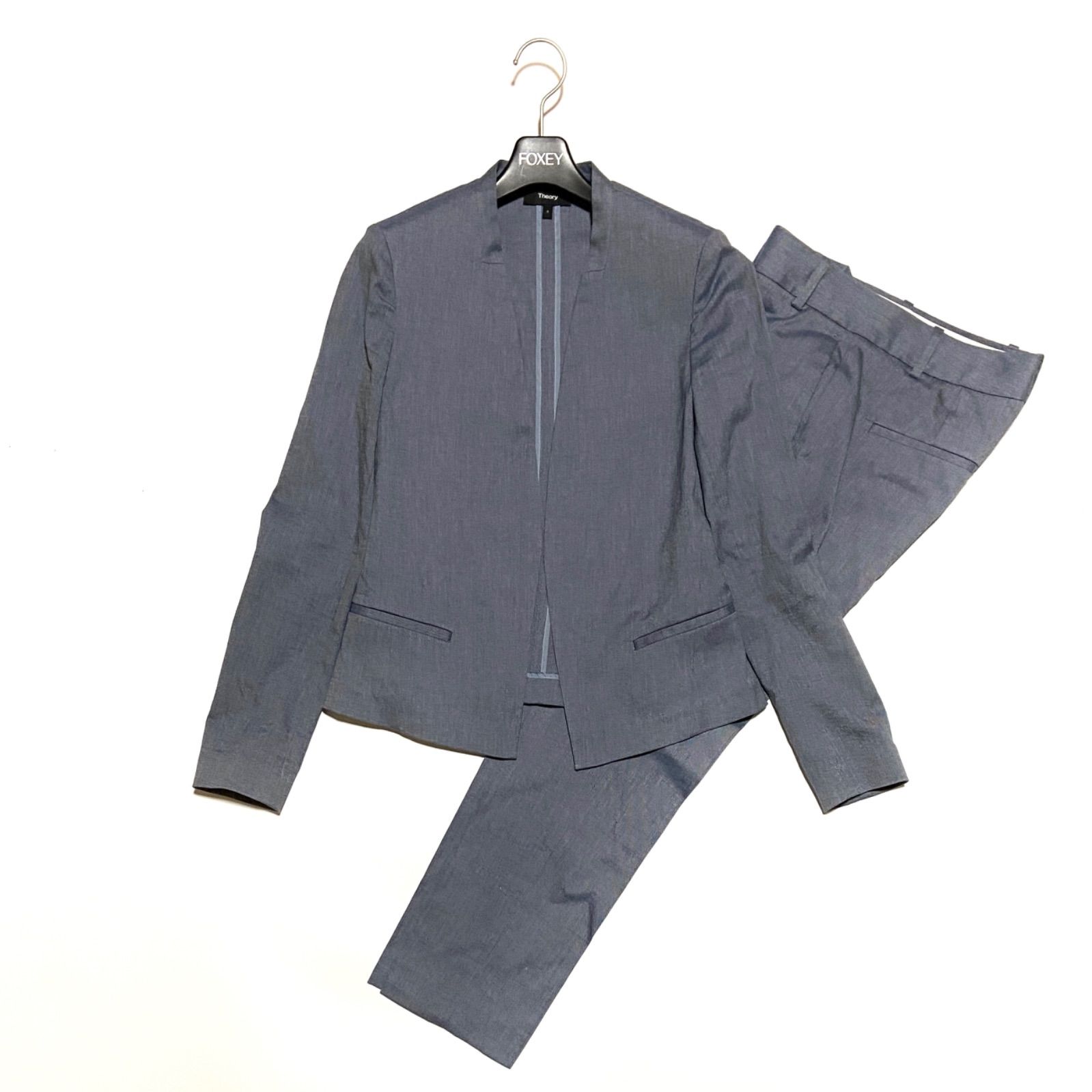 Theory セオリー セットアップスーツ パンツ ノーカラー STRETCH