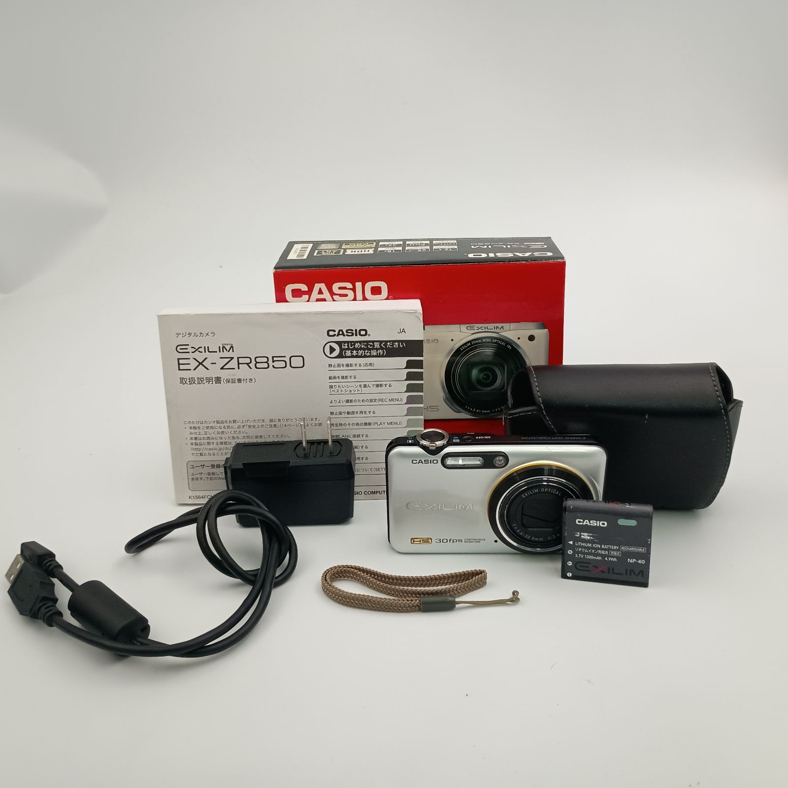 CASIO EXILIM EX-ZR850 Compact DIGITAL Camera SILVER シルバー