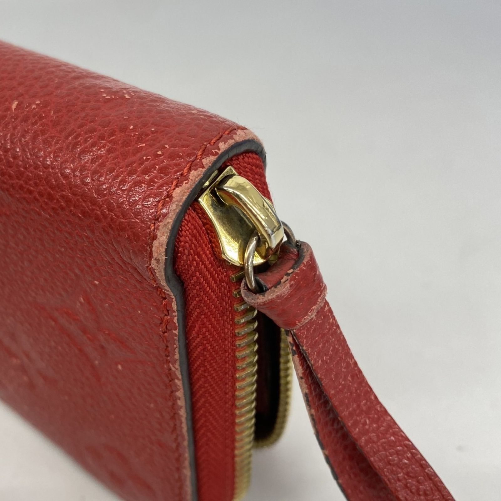 ルイヴィトン ポルトフォイユマリー モノグラム 折り財布 財布 赤 ルイヴィトン LOUIS VUITTON モノグラム アンプラント ポルトフォイユ