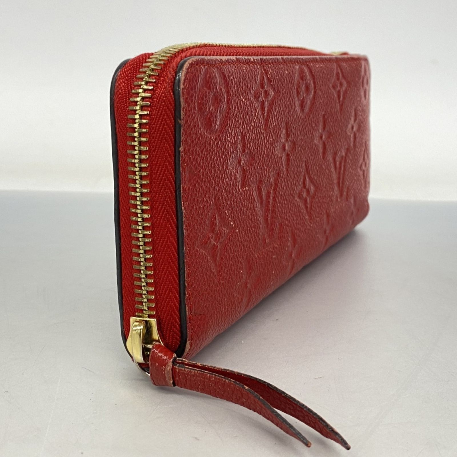 ルイヴィトン ポルトフォイユマリー モノグラム 折り財布 財布 赤 美品】ルイヴィトン（LOUIS VUITTON）モノグラム ポルトフォイユ