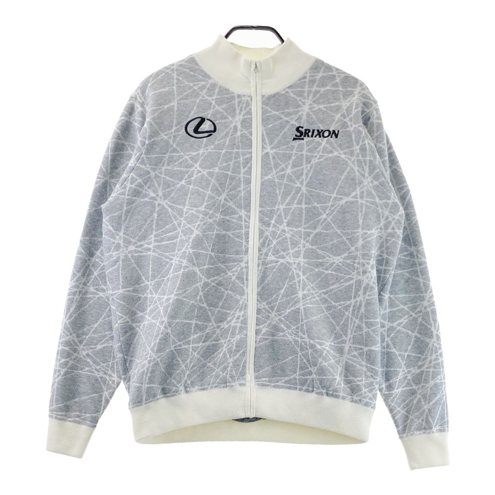 サイズ：LL SRIXON スリクソン ×LEXUS ニットジップジャケット 総柄