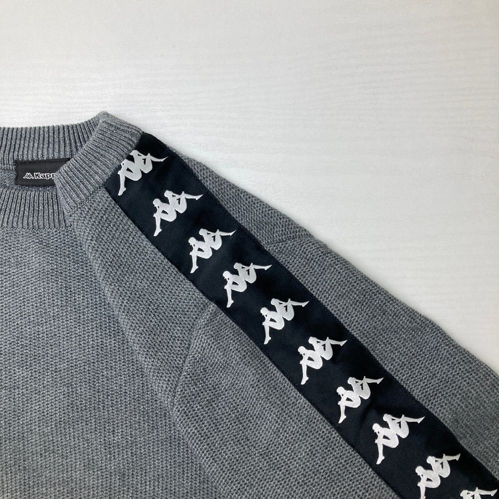 サイズ：M KAPPA GOLF カッパゴルフ ニットセーター グレー系