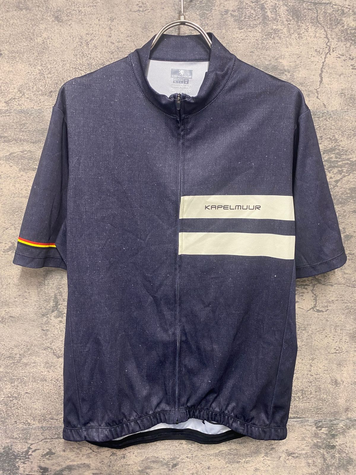 JQ003 カペルミュール KAPELMUUR 半袖 サイクルジャージ グレー XL