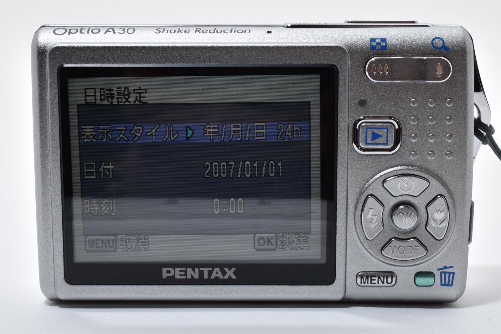 美品】ペンタックス PENTAX Optio A30 シルバー コンパクトデジタル