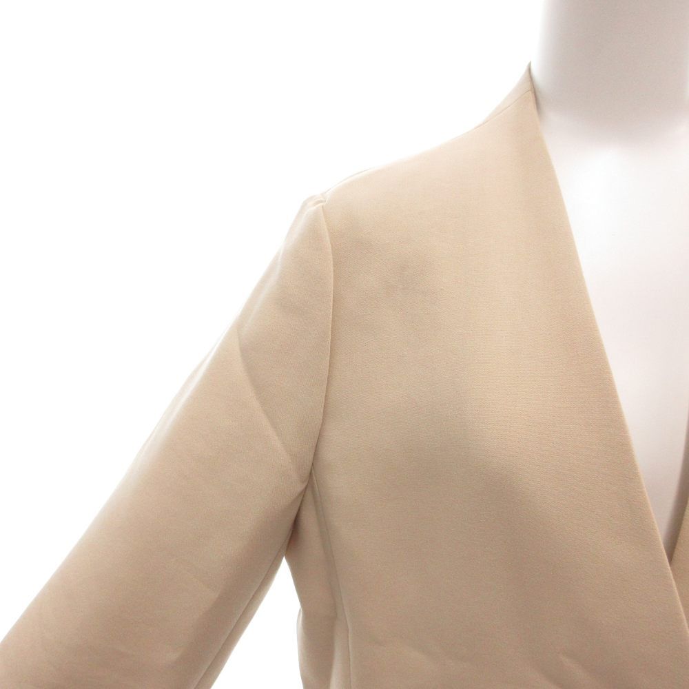 イエナ IENA 18SS ノーカラーコート 38 ロング丈 ベージュ /AE - メルカリ