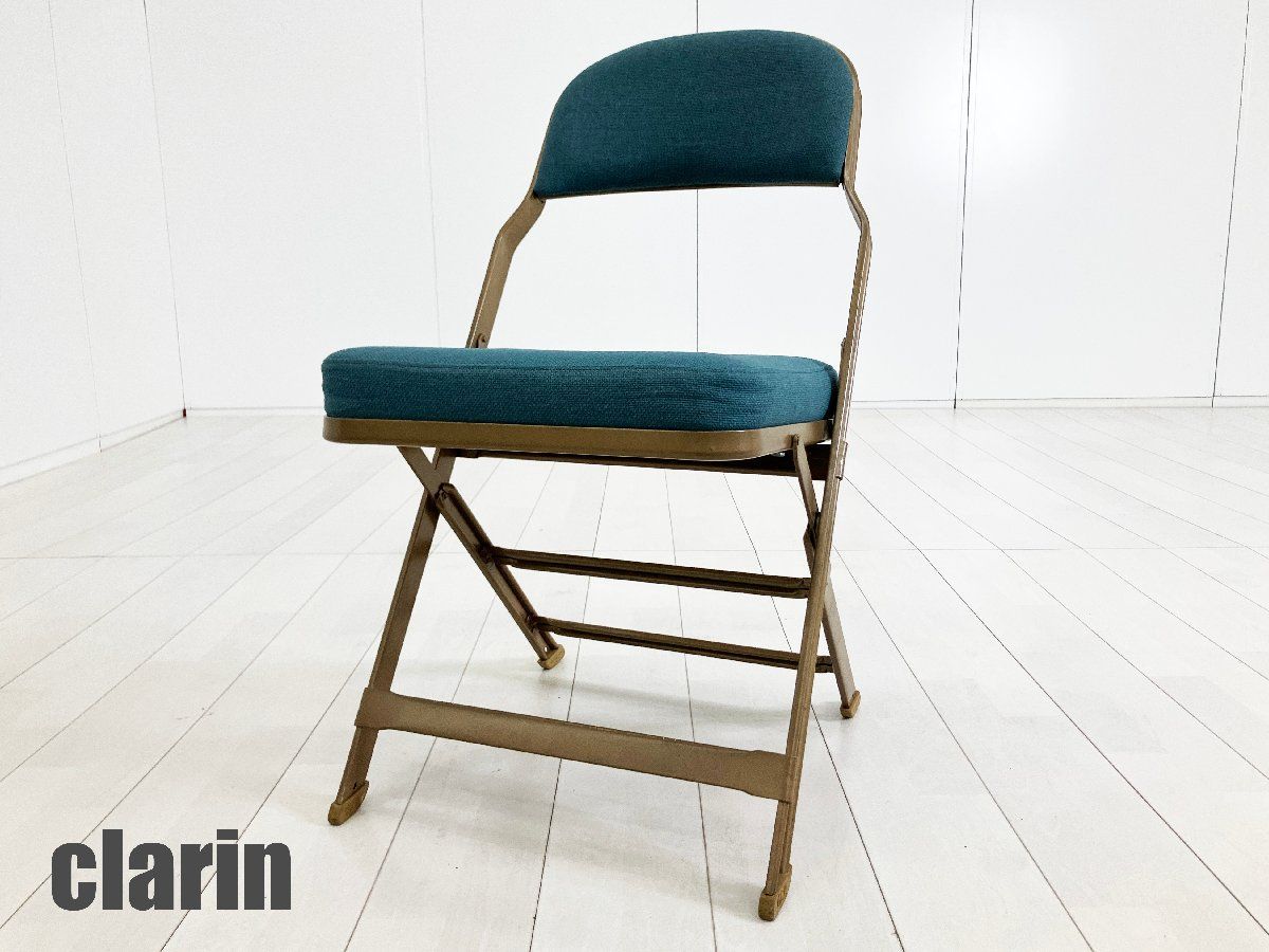 CLARIN /クラリン□フルクッションフォールディングチェア□ブルー